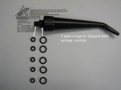 5 Sets O-ring passend für Siemens Sirona Sprayvit 4000 Spritze, syringe, Kanüle, cannula