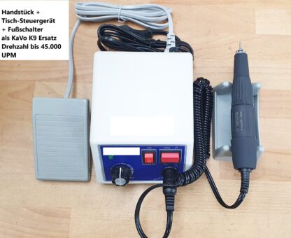 Handstück + Steuergerät Fussanlasser KaVo K9 Ersatz Drehzahl 45.000 UPM komplett